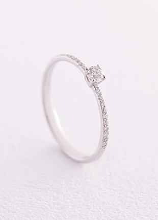 Помоловічне золоте кільце з діамантами 
229001121