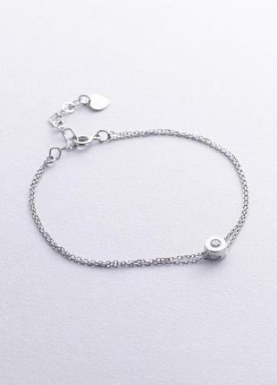 Золотой браслет с бриллиантом бб0042di