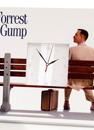 Часы "форрест гамп. forrest gump. том хэнкс" прикольный подарок любителям кино, украшение спальни, бара, клуба