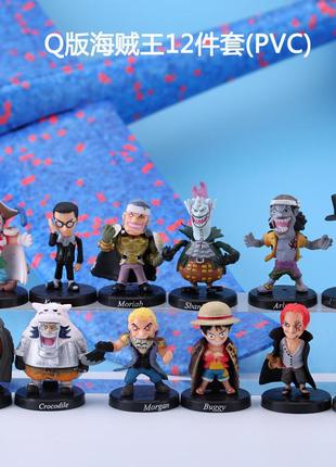 Ван пис one piece игровые фигурки monkey d. luffy д. луффи соломенная шляпа аниме 12шт