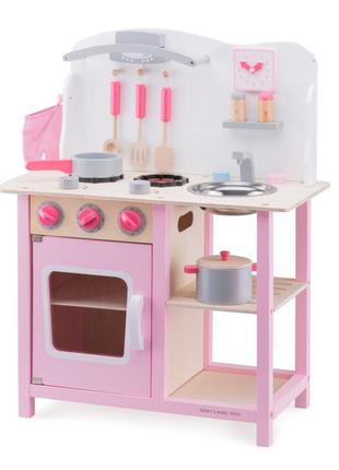 Ігровий набір new classic toys bon appetit кухня рожева (11054)