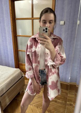 Джинсова сорочка pull&bear, xs