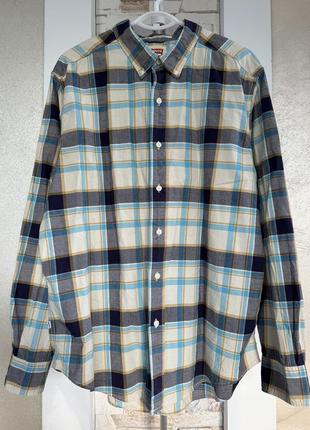 Класична чоловіча бавовняна картата сорочка levi’s