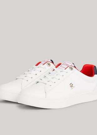 Кроссовки кожаные tommy hilfiger