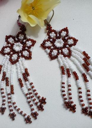 Серьги из бисера