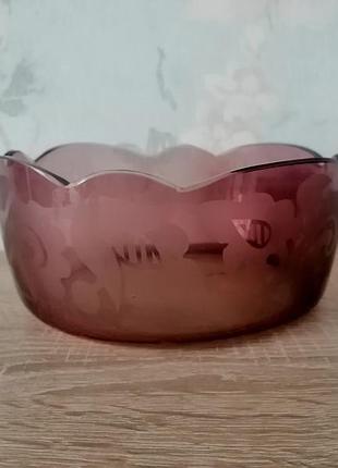 Ваза ссср 50е гг. стиль эмиля галле, мараганец аметист дятьковский завод