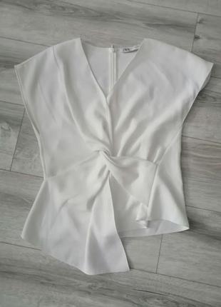 Асимметричная блузка- zara