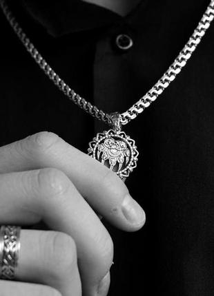 Серебряный подвес кулон «шерстящая лапа»