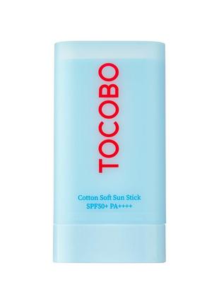 Зволожуючий сонцезахисний крем у стіку tocobo - cotton soft sun stick spf50+ pa++++ (19g)