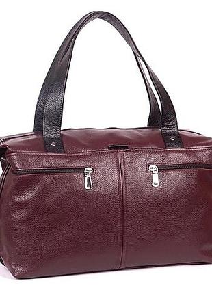 Містка шкіряна виноградна сумка унісекс, кольори в асортименті