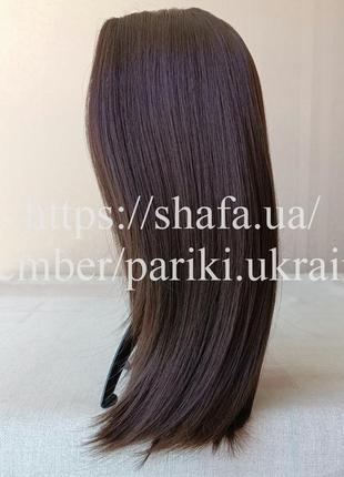 Короткая темная парика, новая, без чешуйки, термостойкая, парик2 фото