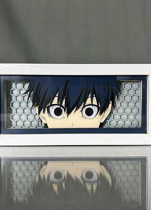 Многослойный ночник лампа аниме синяя тюрьма blue lock светильник yoichi isagi блю лок...
