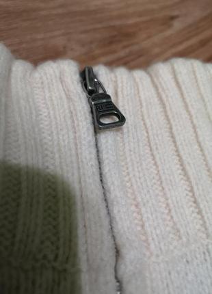 Шерстяна кофта polo jeans ralph lauren оригінал, светр під шию на замочку5 фото