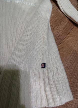 Шерстяна кофта polo jeans ralph lauren оригінал, светр під шию на замочку4 фото