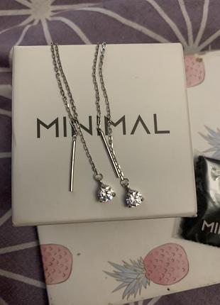 Срібні сережки нові