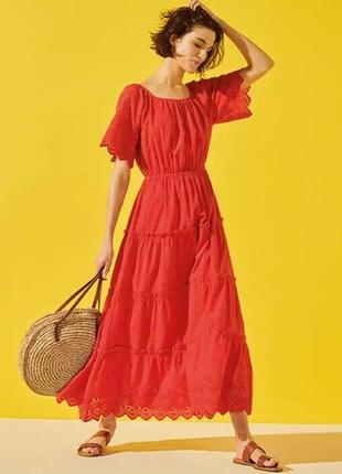 💃неймовірно розкішна сукня з прошви від m&s р. 14 xl -xxl