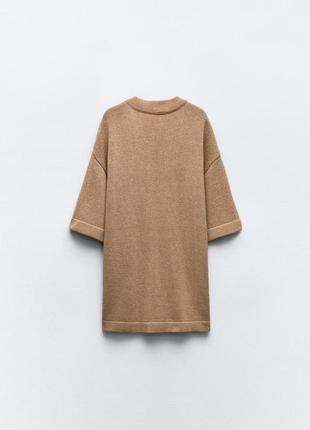 Топ жіночий бежевий лляний zara new