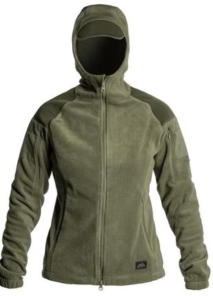 Тактична жіноча флісова кофта  helikon-tex  cumulus heavy fleece taiga green xs