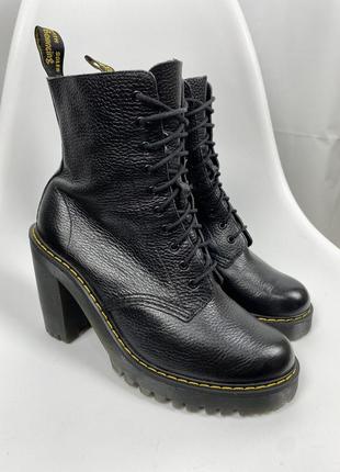 Ботильйони Хутряні черевики dr martens чорний колір шкіряні 36-44