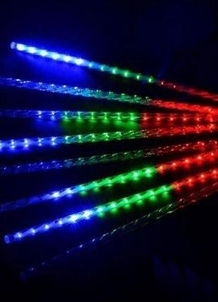 Світлодіодна гірлянда led бурульки, що тануть метеоритний дощ на 288 світлодіодів мультицвет 4.1 м