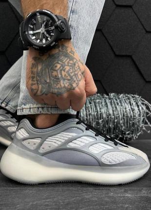 Мужские кроссовки yeezy boost light grey ор1204