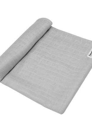 Ковдра lionelo bamboo swaddle grey stone (lo-bamboo swaddle grey stone)1 фото