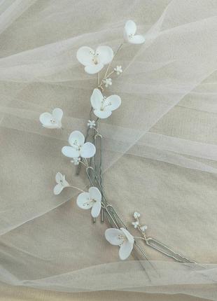 Заколки для волос, свадебные заколки с цветочками, заколки на фату, заколки для невесты