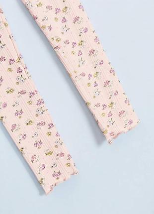 Леггинсы для девочки "flowers" розовый 4