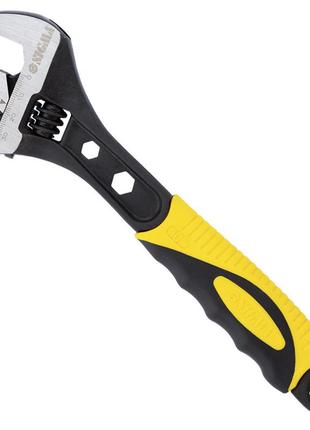 Ключ разводной sigma 250мм с переставной губкой для труб 0 35мм из хром ванадиевой стали (tpr) инструм ve-33