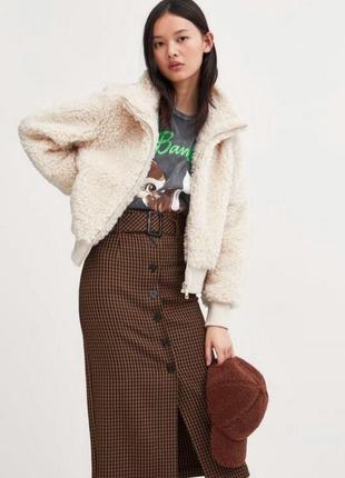 Акція! шубка полушубка овечка на блискавці від zara