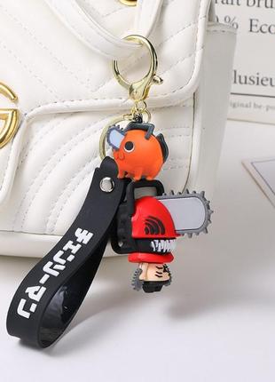 Человек с бензопилой почита chainsaw man pochita демон бензопилы фигурка брелок аниме манга keychain4 фото
