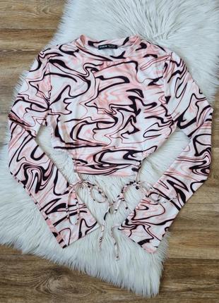 Топ топик лонгслив кофта футболка shein zara primark bershka prettylittlething (s/m)