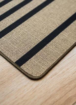 Dariana килимок льон, принт лінії, 45х75 см4 фото