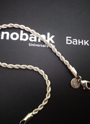 Новый браслет серебро 925