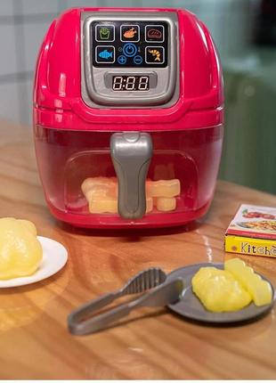 Мультиварка іграшка з продуктами на батарейках зі звуком і світлом