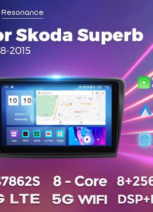 Штатная магнитола skoda superb 2 (3t) (2008-2015) m150l (2/32 гб), hd (1024x600) gps carplay