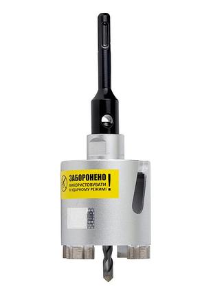 Алмазна коронка з бетону ø72мм + хвостовик 110мм м16 sds plus ultra професійний інструмент для буріння б ve-33