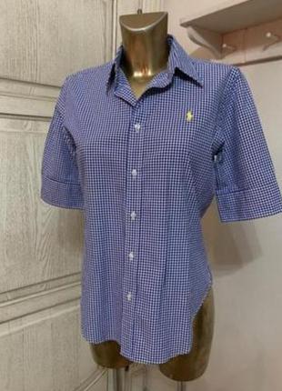 Базовая рубашка в мелкую клетку ralph lauren
