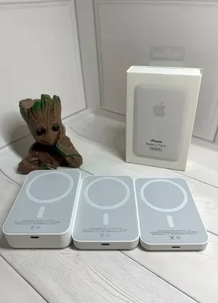Повербанк magsafe battery pack 3000 mah 11.1 w, белый