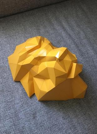 Paperkhan набор для создания 3d фигур лев кот кошка паперкрафт papercraft подарок сувернир игрушка конструктор1 фото