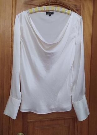 Блуза, біла, шовк , аdolfo dominguez, люкс