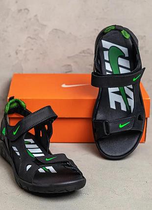 Чоловічі шкіряні сандалі nike Brown ns villa