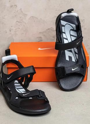 Мужские кожаные сандалии nike ns white