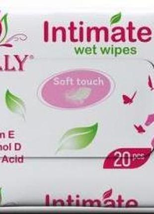 Вологі серветки для інтимної гігієни biolly intimate 20 шт (4820207590533)