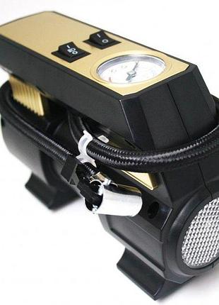 Автомобільний компресор бездротовий для авто на акумуляторі aikesi lb-70 зі стрільким манометром повітряний