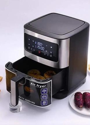 Мультипечь, аэрофритюрница, аэрогриль silvercrest 8.8 л ,2400 w,черная