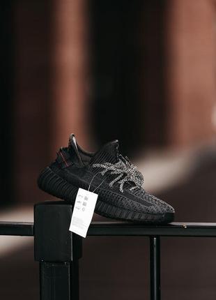 Женские кроссовки adidas yeezy boost 350 black адидас изи буст черного цвета4 фото