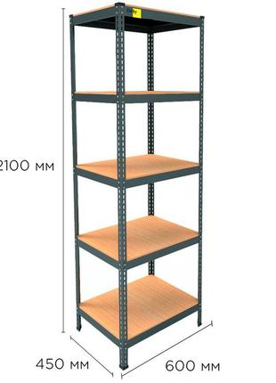 Металевий стелаж mrl-2100 ( 600x450) чорний