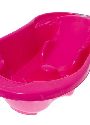 Ванночка "комфорт"  2 в 1 анатомічна (рожевий)