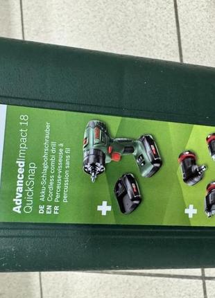 Акумуляторний дриль-шурупокрут bosch advancedimpact 18v quick snap (06039a3401) новий! 4